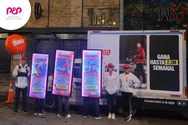 Campaña de publicidad BTL con Yango