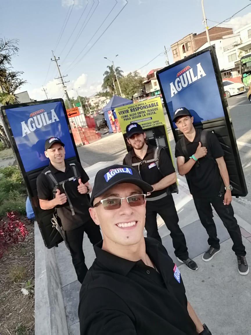 publicidad itinerante se una a la nueva campaña de Águila